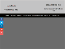 Tablet Screenshot of mainstreetrealtor.com